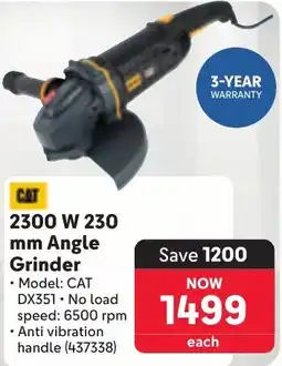 Makro CAT 2300 W 230 mm Angle Grinder offer