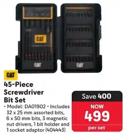 Makro CAT Screwdriver Bit Set offer