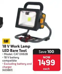 Makro CAT 18 V Work Lamp LED Bare Tool offer