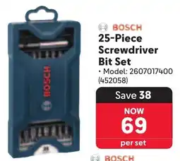 Makro BOSCH Screwdriver Bit Set offer