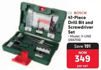 Makro BOSCH Drill Bit and Screwdriver Set offer
