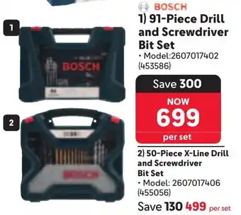 Makro BOSCH Drill and Screwdriver Bit Set offer