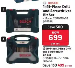 Makro BOSCH X-Line Drill and Screwdriver Bit Set offer