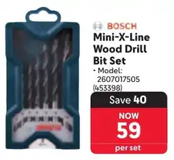 Makro BOSCH Mini-X-Line Wood Drill Bit Set offer