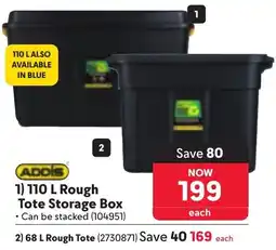 Makro ADDIS Rough Tote Storage Box offer
