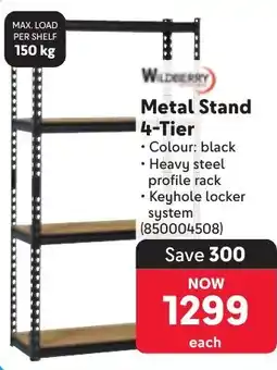 Makro Wildberry Metal Stand 4-Tier offer