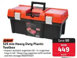 Makro GRIP Heavy Duty Plastic Toolbox offer