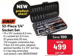 Makro GRIP 1/4" Socket Set offer