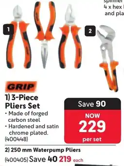 Makro GRIP Pliers Set offer