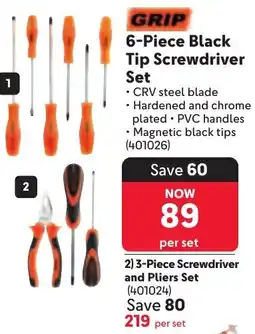 Makro GRIP Black Tip Screwdriver Set offer