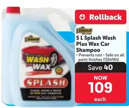 Makro SHIELD Splash Wash Plus Wax Car Shampoo offer