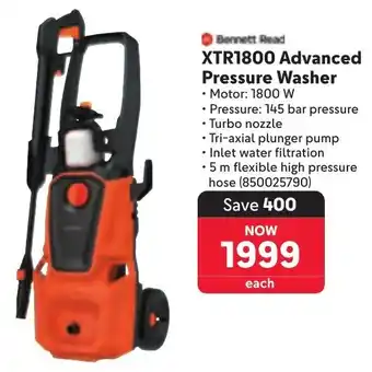 Makro Bennett Read XTR1800 Advanced Pressure Washer offer
