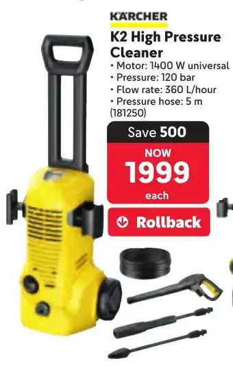 Makro KÄRCHER K2 High Pressure Cleaner offer
