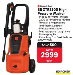 Makro Bennett Read XTR2200 High Pressure Washer offer