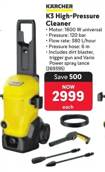 Makro KÄRCHER K3 High-Pressure Cleaner offer