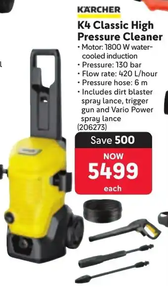 Makro KÄRCHER K4 Classic High Pressure Cleaner offer