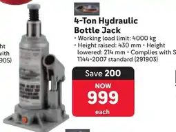 Makro 4-Ton Hydraulic Bottle Jack offer