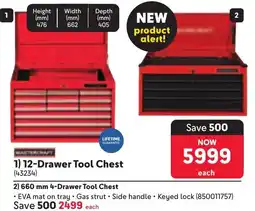 Makro MASTERCRAFT 12-Drawer Tool Chest offer