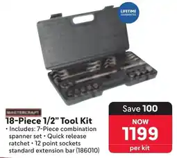 Makro MASTERCRAFT 1/2" Tool Kit offer