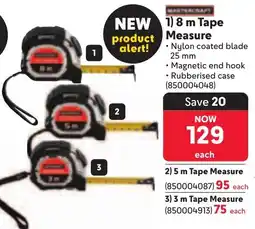 Makro MASTERCRAFT Tape Measure offer