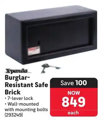 Makro Xpanda Burglar-Resistant Safe Brick offer