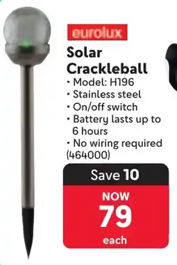 Makro Eurolux Solar Crackleball offer