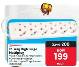 Makro Powerworx 12-Way High Surge Multiplug offer