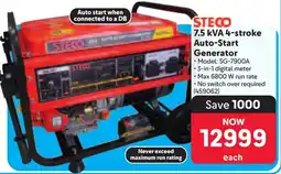 Makro STECO 7.5 kVA 4-stroke Auto-Start Generator offer