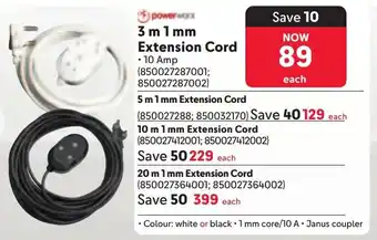 Makro Powerworx Extension Cord offer