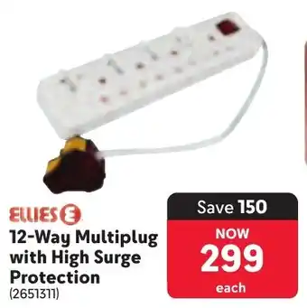 Makro ELLIES 12-Way Multiplug with High Surge Protection offer