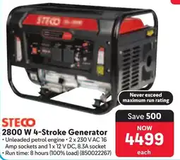 Makro STECO 2800 W 4-Stroke Generator offer