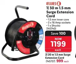 Makro ELLIES Surge Extension Cord offer