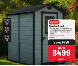 Makro KETER Garden Shed offer