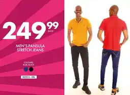 Save Men's pansula stretch jeans offer