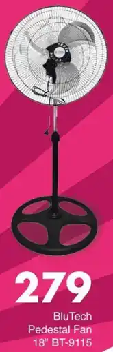 Save BluTech Pedestal Fan offer