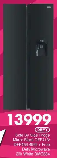 Save DEFY Side By Side Fridge Mirror Black DFF413/ DFF456 offer