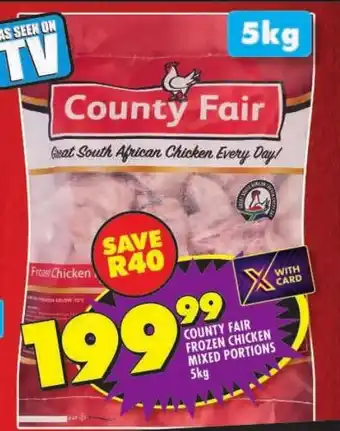 Shoprite County fair frozen chicken mixed portions offer