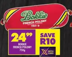 Shoprite Bokkie french polony offer