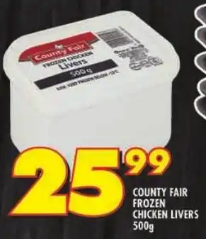 Shoprite County fair frozen chicken livers offer