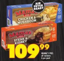 Shoprite Mama's pies offer