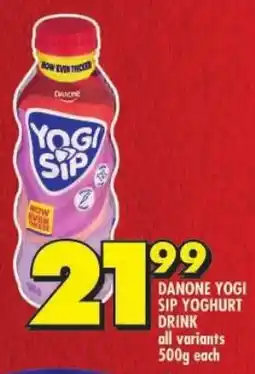 Shoprite Danone yogi sip yoghurt drink offer