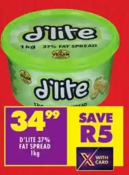 Shoprite D'lite 37% fat spread offer