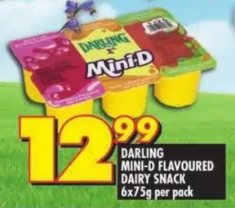 Shoprite Darling mini-d flavoured dairy snack offer