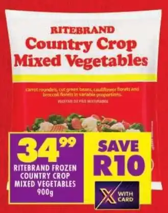 Shoprite Ritebrand frozen country crop mixed vegetables offer