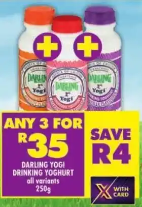 Shoprite Darling yogi drinking yoghurt offer