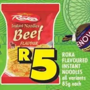 Shoprite Roka flavoured instant noodles offer