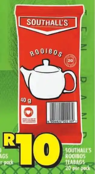 Shoprite Southall's rooibos teabags offer