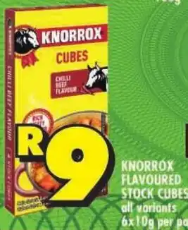 Shoprite Knorrox flavoured stock cubes offer