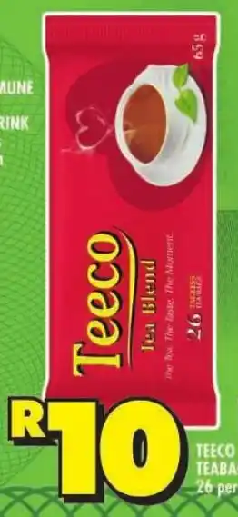 Shoprite Teeco teabags offer