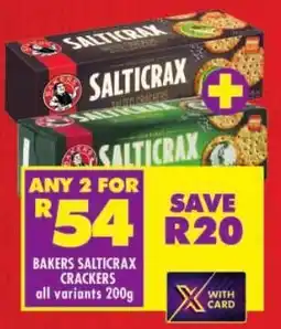 Shoprite Bakers salticrax crackers offer